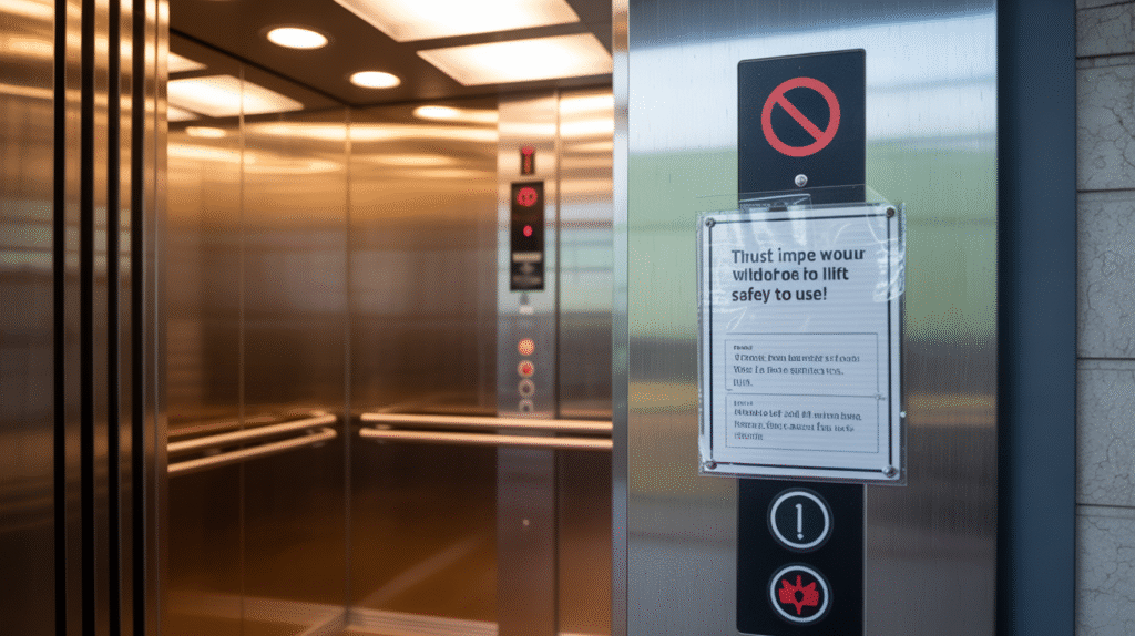 this sign shows when a lift is safe to use