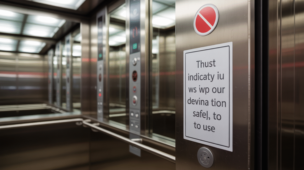 this sign shows when a lift is safe to use