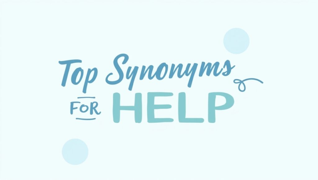 Synonyms for Help