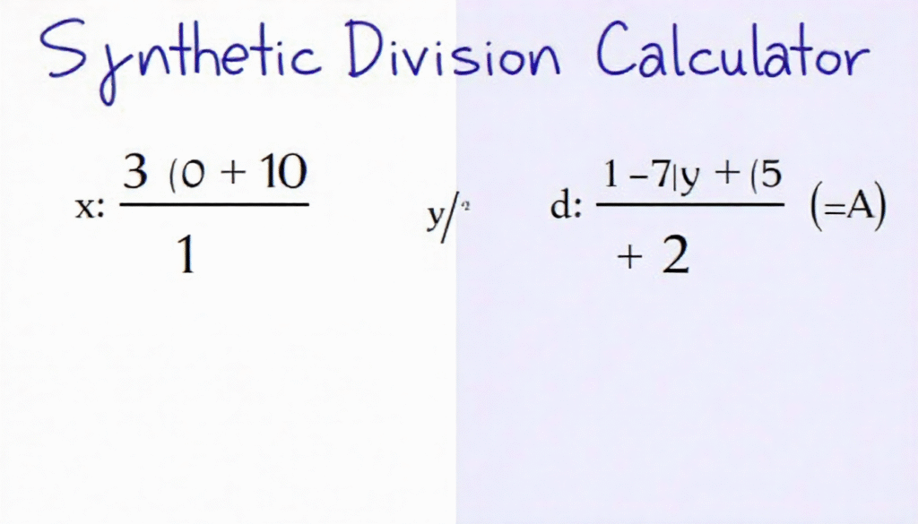 synthetic division calculator