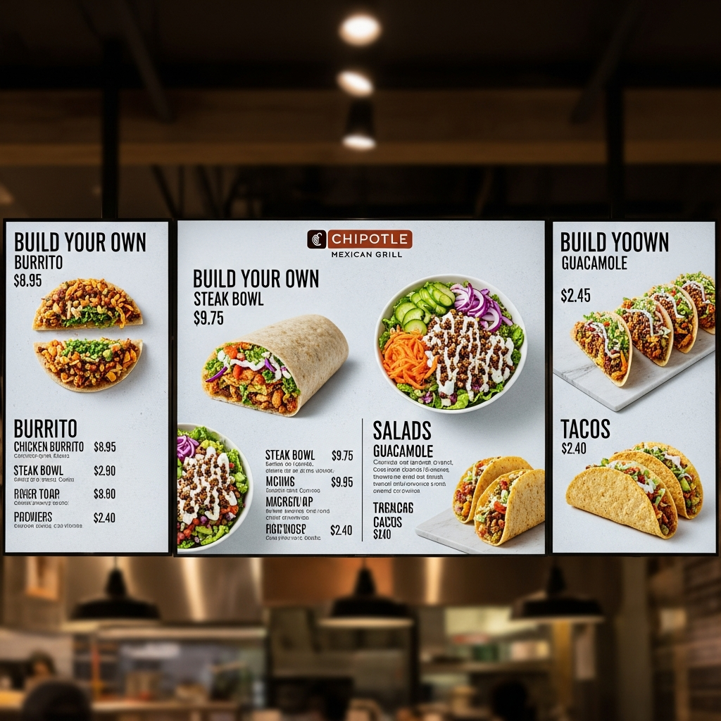 chipotle menu and prices
