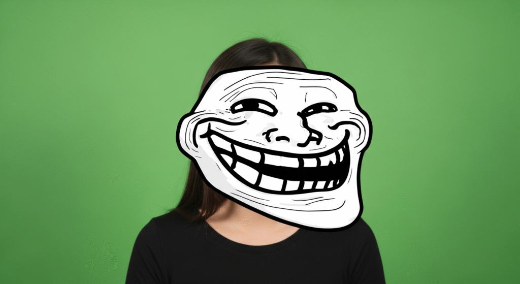 troll face green screen