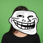 troll face green screen