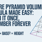 square pyramid volume formula